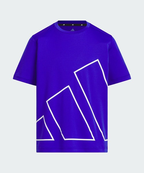 adidas(アディダス)の「マストハブ レギュラーフィット ビッグロゴ キッズ半袖Tシャツ / アディダス adidas(Tシャツ/カットソー・キッズ・ホワイト/ブルー・110/130/140/150/160/120)」の1枚目の写真