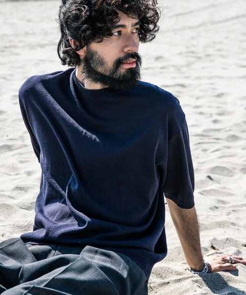 new basic WOOL SILK KNIT T-SHIRTS（ニット/セーター）｜URBAN