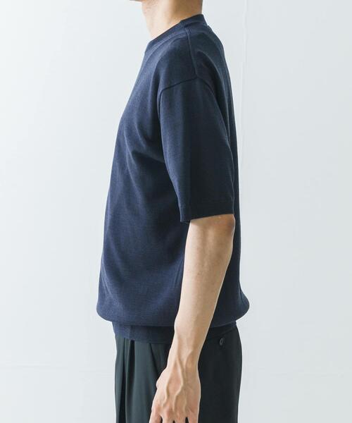 URBAN RESEARCH(アーバンリサーチ)の「new basic WOOL SILK KNIT T-SHIRTS(ニット/セーター・メンズ・ブラック/ネイビー・MEDIUM/LARGE)」の12枚目の写真
