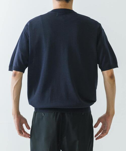 URBAN RESEARCH(アーバンリサーチ)の「new basic WOOL SILK KNIT T-SHIRTS(ニット/セーター・メンズ・ブラック/ネイビー・MEDIUM/LARGE)」の13枚目の写真
