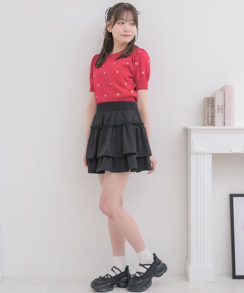 ems excite(エムズエキサイト)の「ロゴ入り総刺繍NTPO(ニット/セーター・レディース・レッド/ダークブルー/ナチュラル・FREE)」の12枚目の写真