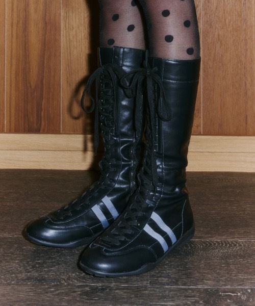 DTYYPE(ドタイプ)の「サイドラインスニーカーブーツ(ブーツ・レディース・ブラウン/ブラック・X-LARGE/LARGE/MEDIUM/SMALL)」の1枚目の写真