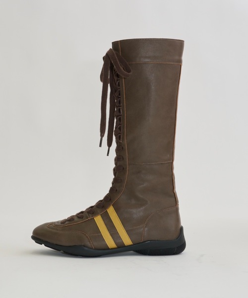 DTYYPE(ドタイプ)の「サイドラインスニーカーブーツ(ブーツ・レディース・ブラウン/ブラック・X-LARGE/LARGE/MEDIUM/SMALL)」の7枚目の写真