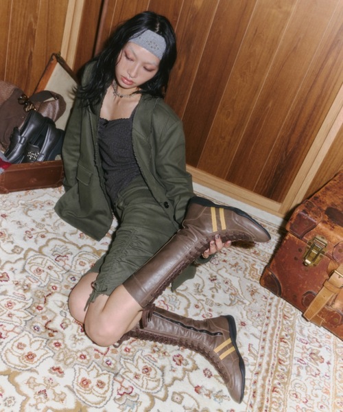 DTYYPE(ドタイプ)の「サイドラインスニーカーブーツ(ブーツ・レディース・ブラウン/ブラック・X-LARGE/LARGE/MEDIUM/SMALL)」の9枚目の写真