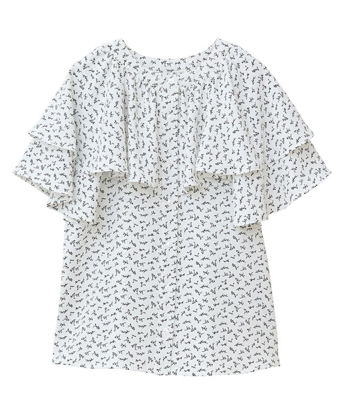 earth music&ecology(アースミュージックアンドエコロジー)の「ケープブラウス(シャツ/ブラウス・レディース・ピンク/オフホワイト/サックスブルー/その他14・FREE)」の15枚目の写真