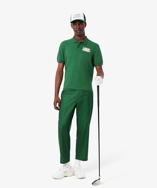 LACOSTE(ラコステ)の「UVカット UPF50+ ウルトラドライ鹿の子 ラコステゴルフワッペンポロシャツ(ポロシャツ・メンズ・ライトブルー/ホワイト/グリーン・3/4/5)」の10枚目の写真