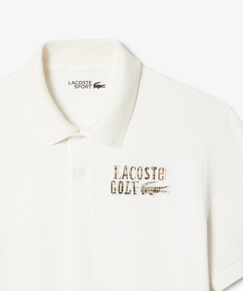 LACOSTE(ラコステ)の「UVカット UPF50+ ウルトラドライ鹿の子 ラコステゴルフワッペンポロシャツ(ポロシャツ・メンズ・ライトブルー/ホワイト/グリーン・3/4/5)」の15枚目の写真