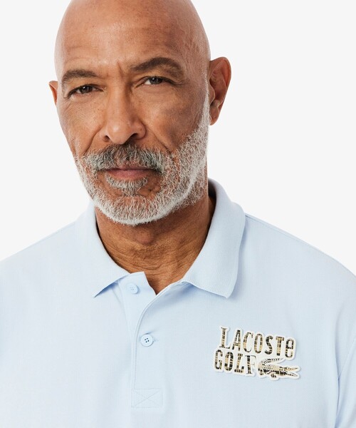 LACOSTE(ラコステ)の「UVカット UPF50+ ウルトラドライ鹿の子 ラコステゴルフワッペンポロシャツ(ポロシャツ・メンズ・ライトブルー/ホワイト/グリーン・3/4/5)」の17枚目の写真