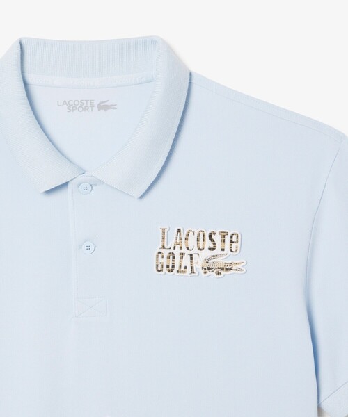 LACOSTE(ラコステ)の「UVカット UPF50+ ウルトラドライ鹿の子 ラコステゴルフワッペンポロシャツ(ポロシャツ・メンズ・ライトブルー/ホワイト/グリーン・3/4/5)」の21枚目の写真