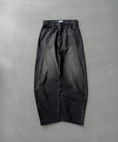 新品 SINSS バギーシルエットカーブデニム ジーンズ S ブルーペイント 6/15(San) 11:45 ~ 12:00 発売開始 Baggy silhouette curve