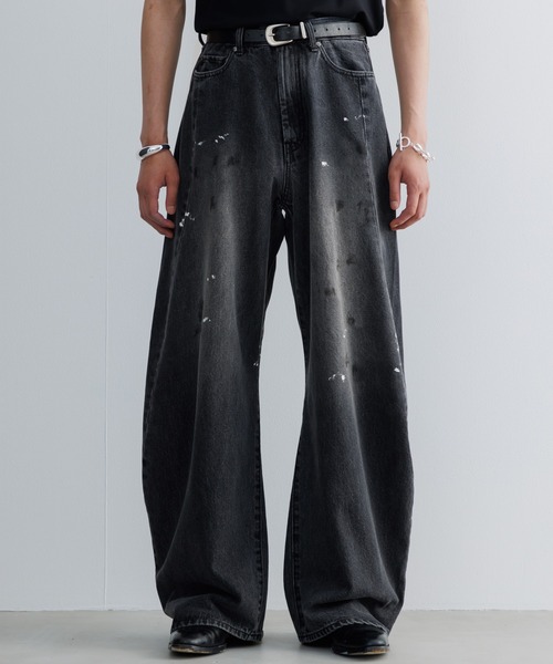絶対的な信頼 Baggy silhouette curve denim / バギーシルエットカーブデニム パンツ