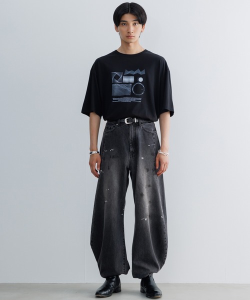 Oakley industrial denim バギーシルエット SINSS（シンス）の「Baggy silhouette curve denim / バギー