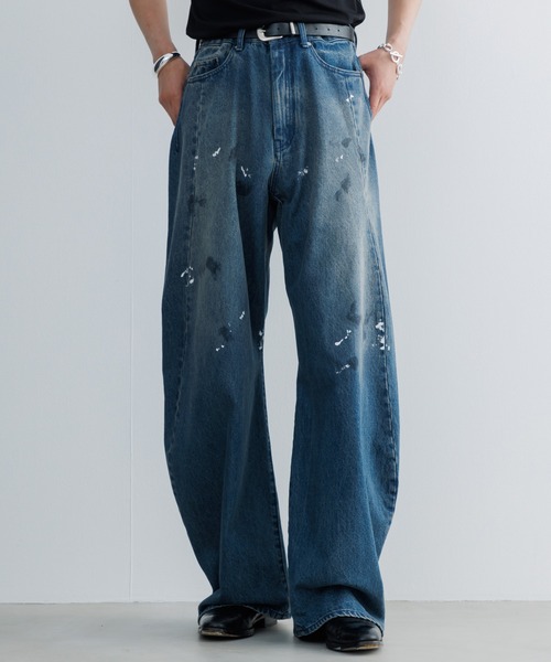 XLARGE バギー デニムパンツ ワイドなシルエットがかっこいい◎ Baggy silhouette curve denim / バギーシルエットカーブデニム