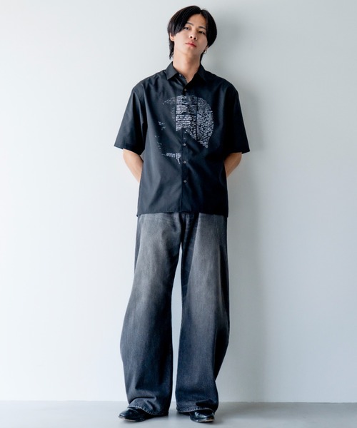 Baggy silhouette curve denim / バギーシルエットカーブデニム