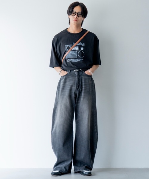 グラム/ギルバートサルエルデニム/バギーシルエット/グランジ/定価25190円 グラム/ギルバートサルエルデニム/バギーシルエット/グランジ