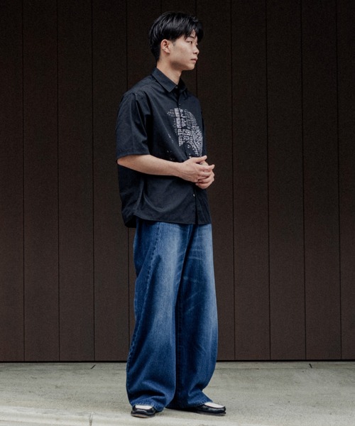 SINSS ジーンズ Baggy silhouette curve denim / バギー