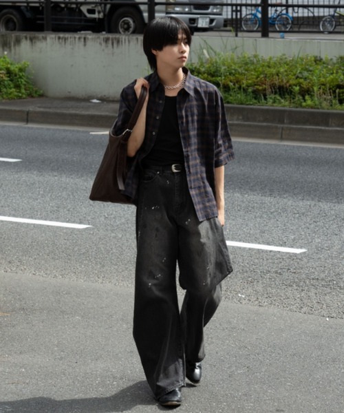 【完売品】【新品】SINSS バギーシルエットカーブデニム Baggy silhouette curve denim / バギーシルエットカーブデニム