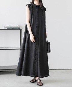 大きいサイズ】リネンライクワンピース（ワンピース）｜Louiosy