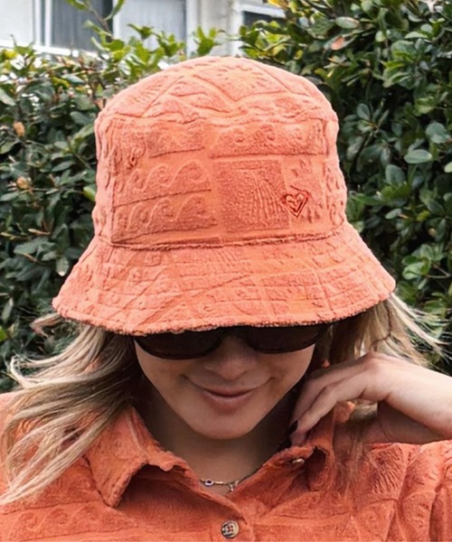 ROXY(ロキシー)の「SUNBATHING HAT/ロキシー総柄パイル地ベルハット(ハット・レディース・パープル/ネイビー/オレンジ・FREE)」の19枚目の写真