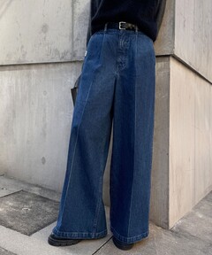 セール】【RM denim】ワイドスラックスデニム（デニムパンツ