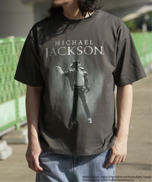 Michael Jackson マイケル・ジャクソン シルバー箔プリントTee Michael Jackson マイケル・ジャクソン シルバー箔プリントTee