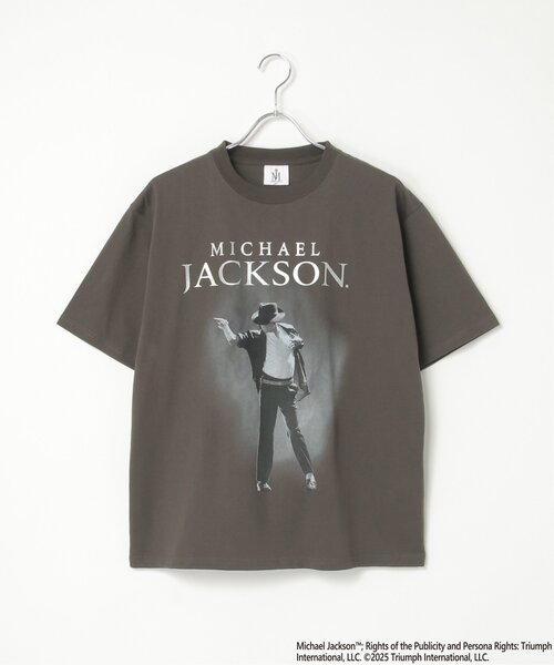 Michael Jackson マイケル・ジャクソン シルバー箔プリントTee Michael Jackson マイケル・ジャクソン シルバー箔プリントTee