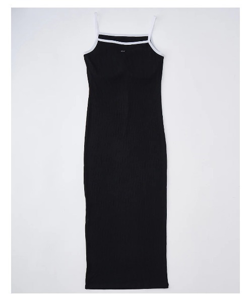 RVCA(ルーカ)の「RVCA レディース OLD ENGLISH TANK DRESS ワンピース 【2025年夏モデル】/ルーカカップ付きタイトロングキャミワンピース(ワンピース・レディース・ホワイト/ブラック・SMALL/MEDIUM)」の4枚目の写真