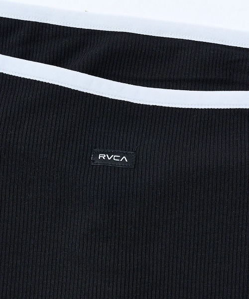 RVCA(ルーカ)の「RVCA レディース OLD ENGLISH TANK DRESS ワンピース 【2025年夏モデル】/ルーカカップ付きタイトロングキャミワンピース(ワンピース・レディース・ホワイト/ブラック・SMALL/MEDIUM)」の6枚目の写真