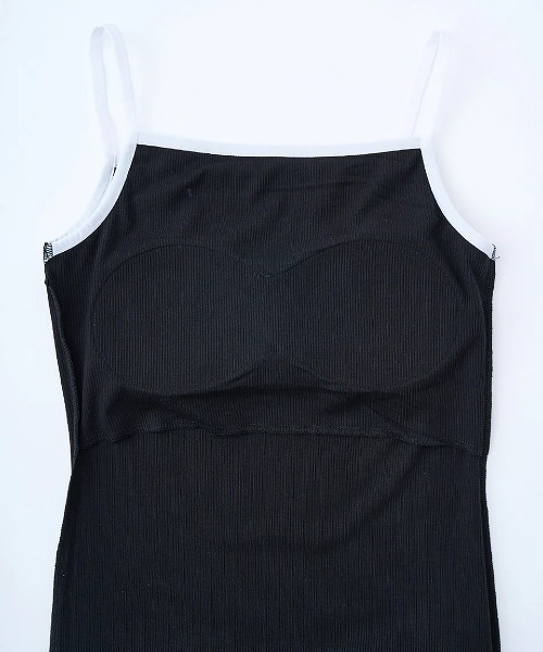 RVCA(ルーカ)の「RVCA レディース OLD ENGLISH TANK DRESS ワンピース 【2025年夏モデル】/ルーカカップ付きタイトロングキャミワンピース(ワンピース・レディース・ホワイト/ブラック・SMALL/MEDIUM)」の9枚目の写真