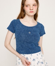 AGING LOGO CUT TOPS エージング ロゴ カット トップス 半袖 夏服