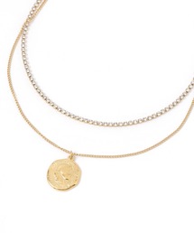 GLOBAL WORK | ステンレスコインキラ2連ネックレス/459940(ネックレス)