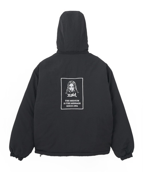 X-girl ナイロンジャケット X-girl（エックスガール）の「FACE PATCH REVERSIBLE JACKET