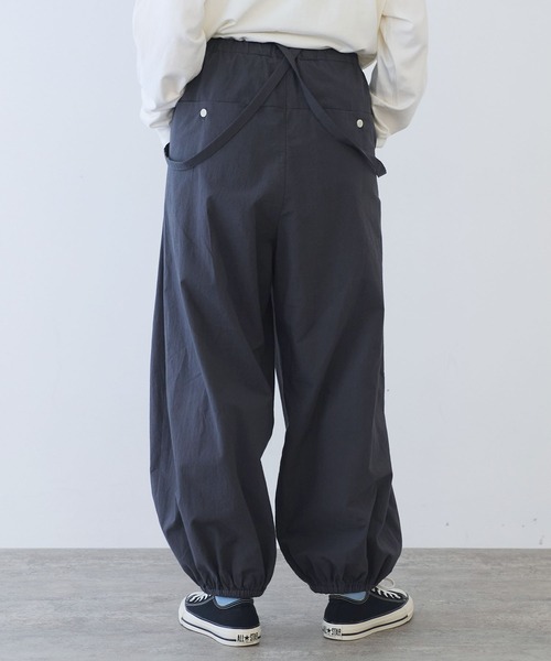 bulle de savon(ビュルデサボン)の「コットン/ポプリン ギャザーパンツ(その他パンツ・レディース・ホワイト/チャコールグレー・FREE)」の17枚目の写真