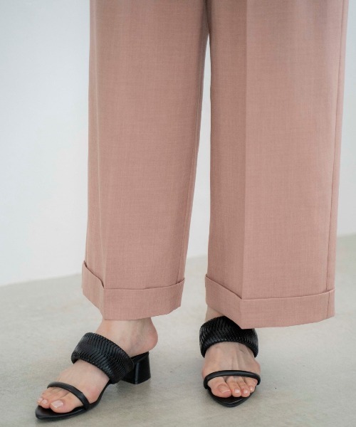 AND COUTURE(アンドクチュール)の「2タックワイドパンツ(その他パンツ・レディース・ピンク/オフホワイト/チャコールグレー・SMALL/MEDIUM)」の15枚目の写真