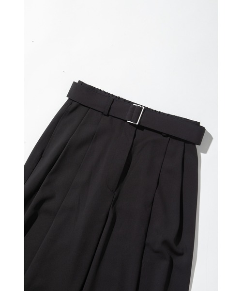 WCJ(ダブルシージェイ)の「【速乾】ベルト付きツータックパンツ(その他パンツ・レディース・アイボリー/サックスブルー/ブラック/ブラウン・FREE)」の13枚目の写真