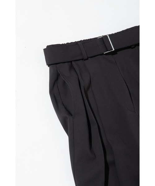 WCJ(ダブルシージェイ)の「【速乾】ベルト付きツータックパンツ(その他パンツ・レディース・アイボリー/サックスブルー/ブラック/ブラウン・FREE)」の14枚目の写真
