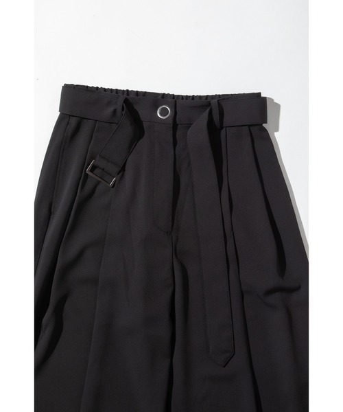 WCJ(ダブルシージェイ)の「【速乾】ベルト付きツータックパンツ(その他パンツ・レディース・アイボリー/サックスブルー/ブラック/ブラウン・FREE)」の16枚目の写真