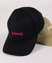 THRASHER（スラッシャー）の「【79】【THRASHER/スラッシャー】ワンポイント ブランドロゴ刺繍 ツイル ローキャップ（キャップ・メンズ）」