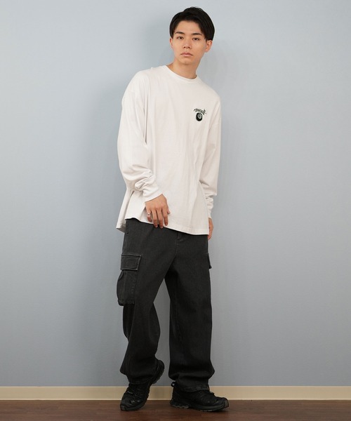 DC(ディーシー)の「DC/ディーシー 25 GAME APP LS ロンT/長袖Tシャツ DLT254048(Tシャツ/カットソー・メンズ・ブラック/ホワイト・M/XL/L)」の4枚目の写真