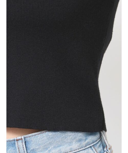 EMODA（エモダ）の「ストーンロゴニットタンクトップ（Tシャツ/カットソー・レディース・レッド/ホワイト/ブラック/グレー・FREE）」の12枚目の写真