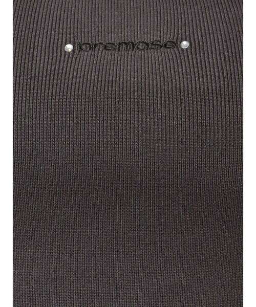 EMODA（エモダ）の「ストーンロゴニットタンクトップ（Tシャツ/カットソー・レディース・レッド/ホワイト/ブラック/グレー・FREE）」の17枚目の写真