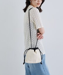 キャンバス巾着ショルダー