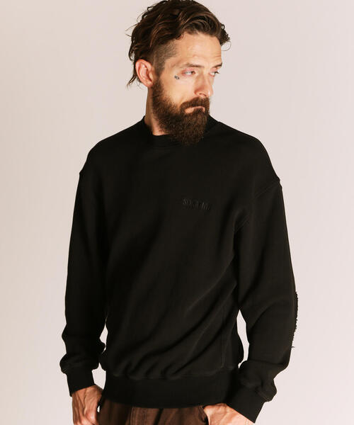 schott(ショット)の「Schott/ショット/LEATHER ELBOW PATCH SWEAT/レザー エルボーパッチ スウェット(スウェット・メンズ・ネイビー/ブラック・M/L/XL/2XL)」の10枚目の写真