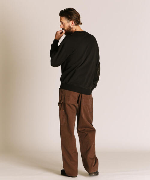 schott(ショット)の「Schott/ショット/LEATHER ELBOW PATCH SWEAT/レザー エルボーパッチ スウェット(スウェット・メンズ・ネイビー/ブラック・M/L/XL/2XL)」の13枚目の写真