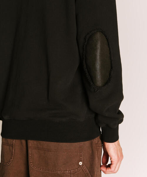 schott(ショット)の「Schott/ショット/LEATHER ELBOW PATCH SWEAT/レザー エルボーパッチ スウェット(スウェット・メンズ・ネイビー/ブラック・M/L/XL/2XL)」の14枚目の写真