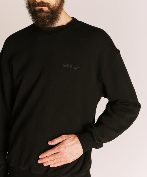 schott(ショット)の「Schott/ショット/LEATHER ELBOW PATCH SWEAT/レザー エルボーパッチ スウェット(スウェット・メンズ・ネイビー/ブラック・M/L/XL/2XL)」の18枚目の写真