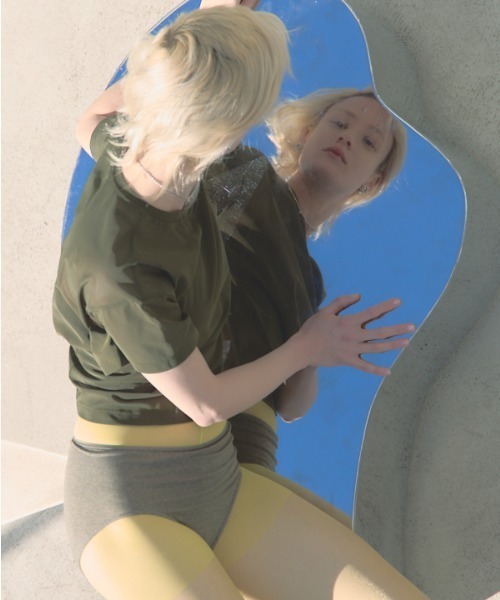 Muel Chic(ミュエルシック)の「Luxe tulle CS リュクスチュールカットソー(Tシャツ/カットソー・レディース・ホワイト/ブラック/グレー/オリーブ・FREE)」の10枚目の写真