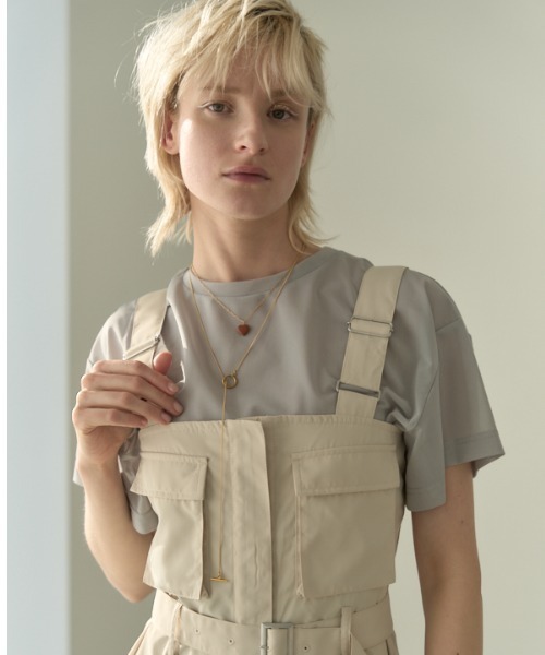 Muel Chic(ミュエルシック)の「Luxe tulle CS リュクスチュールカットソー(Tシャツ/カットソー・レディース・ホワイト/ブラック/グレー/オリーブ・FREE)」の12枚目の写真