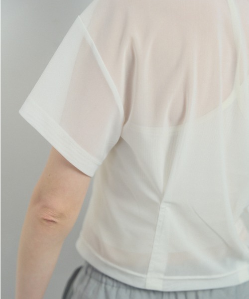 Muel Chic(ミュエルシック)の「Luxe tulle CS リュクスチュールカットソー(Tシャツ/カットソー・レディース・ホワイト/ブラック/グレー/オリーブ・FREE)」の22枚目の写真