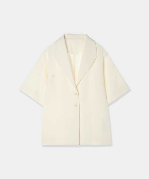 ZOZOTOWN限定》【Louren/ローレン】double satin half jacket